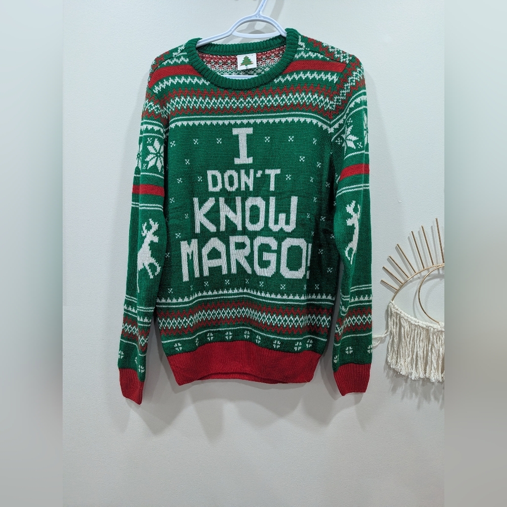 NWOT I Don't Know Margo Festive Sweater For Men And Women